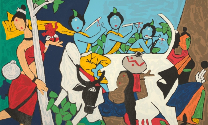 MF Husain Mahabharata series