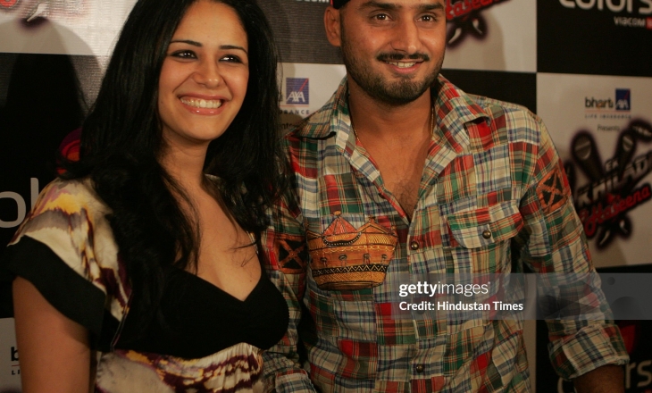 Harbhajan Singh with Mona Singh