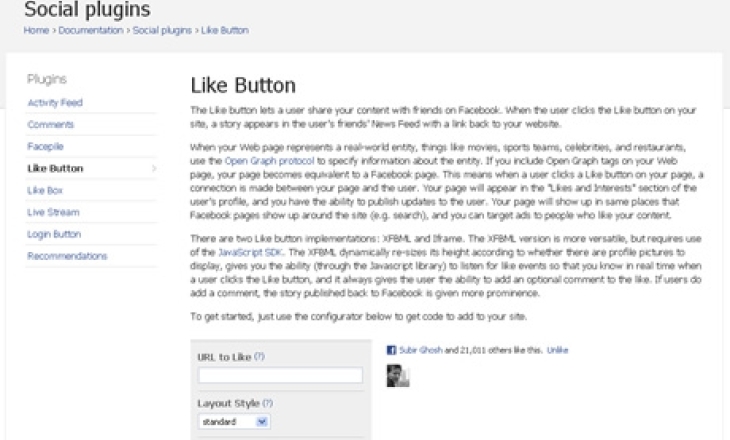 Facebook likes