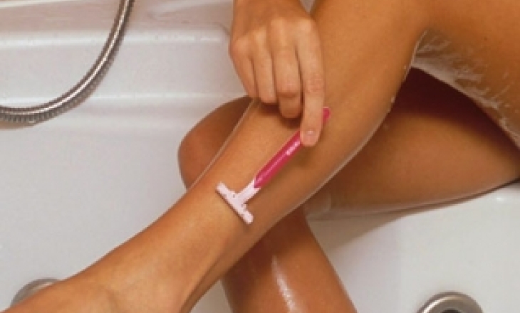 Shaving in the shower