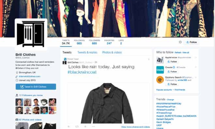 Connected wardrobe