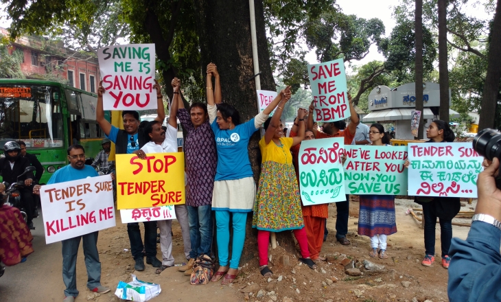 Bangalore tree protest